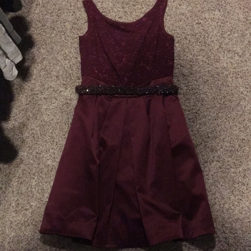 Wine colored dress
